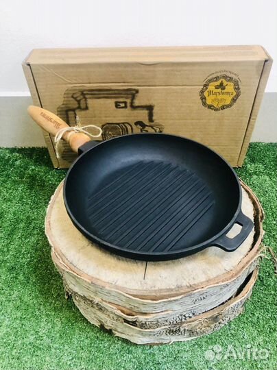 Сковорода гриль круглая