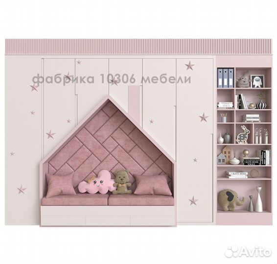 Шкаф в детскую, детский шкаф, шкафчик-домик новый