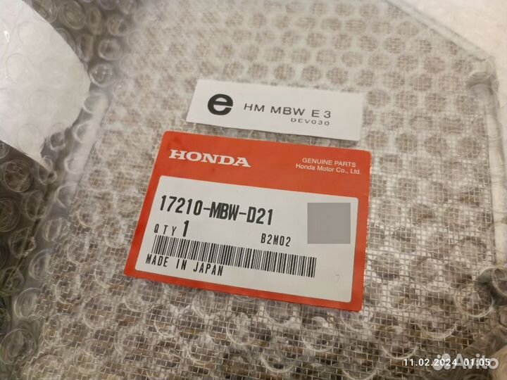 Фильтр воздушный и масляный Honda CBR 600F4i