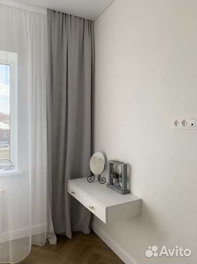 Шторы готовые канвас серые