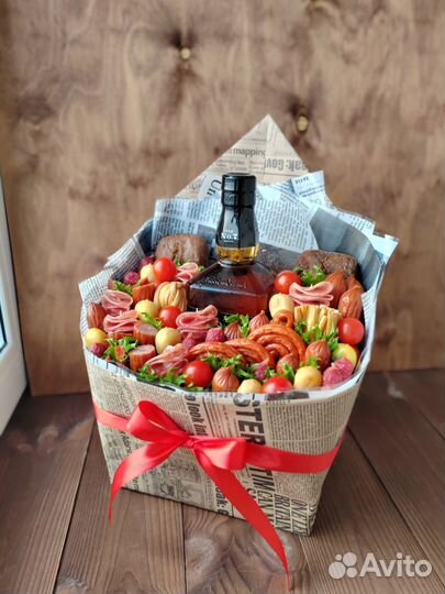 Съедобные букеты для мужчин. Вкусные подарки