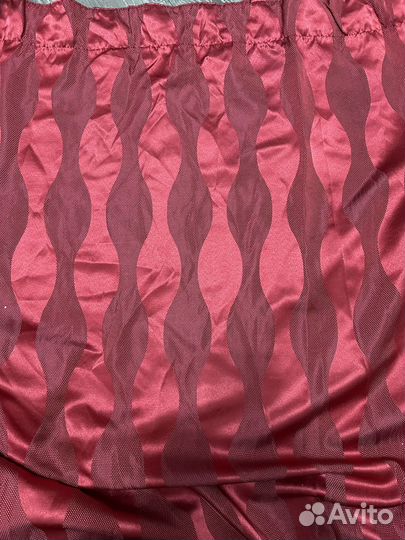 Шторы бордовые