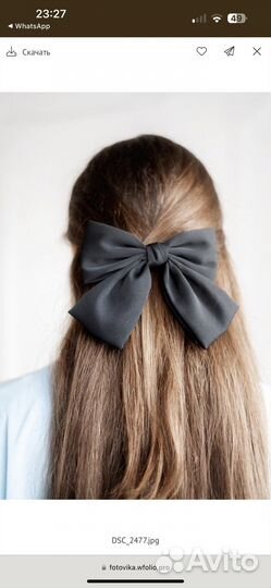 Бантик на заколке