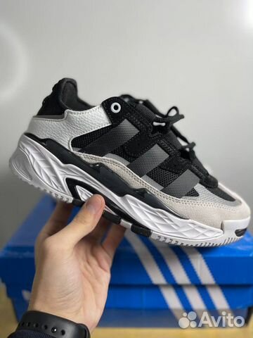 Кроссовки Adidas NiteBall White-Black