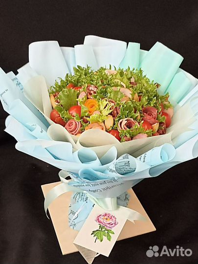 Букет из мясных роз