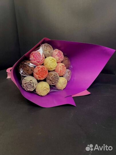 Шоколадные Пионы - 13 шт в Букете