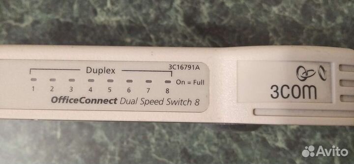 Коммутатор 3Com Switch 8, роутер Sagemcom Fast1744