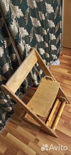 Детский растущий стул деревянный