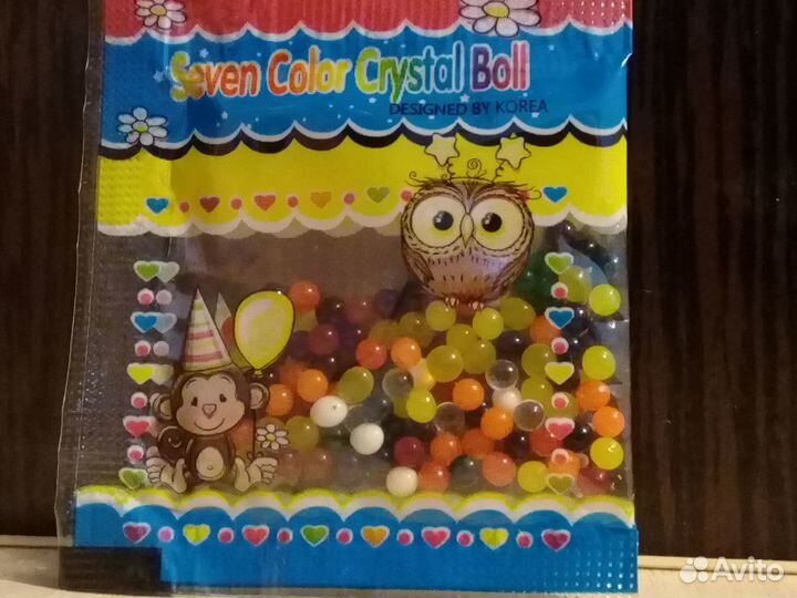 Цветные шарики растущие в воде