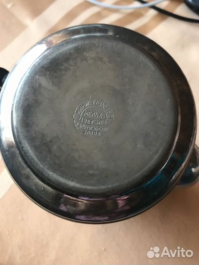 Мельхиоровый чайник, ложки(мнц)