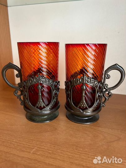 Подстаканник со стаканом СССР Останкино