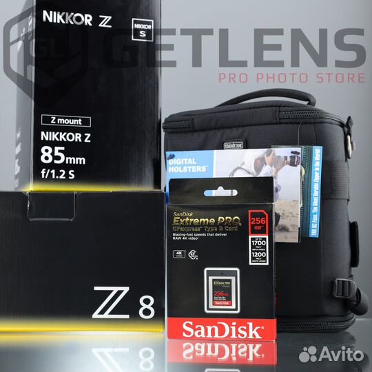 Nikon Z8 + Z 85 1.2 + SanDisk 256GB + Holster