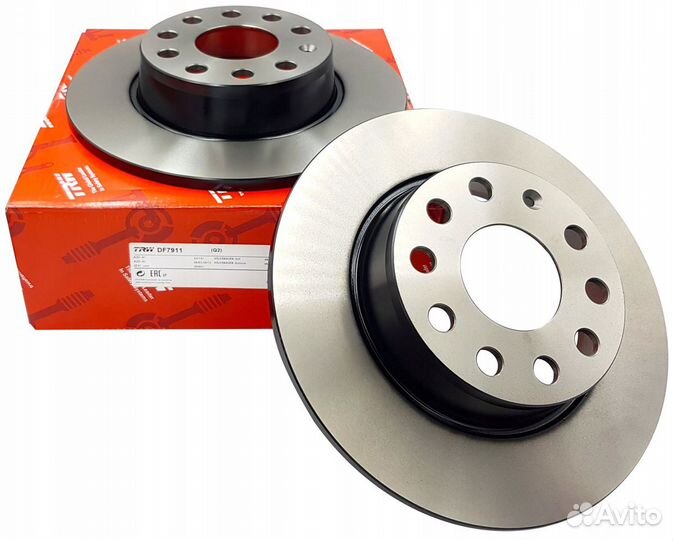 Диск тормозной задний VAG, Audi, VW, Seat, Skoda