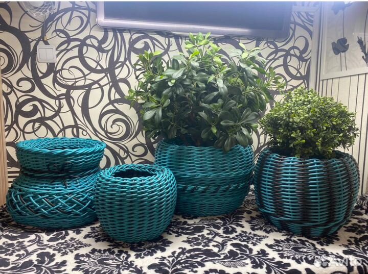 Кашпо,горшки для растений из полиротанга