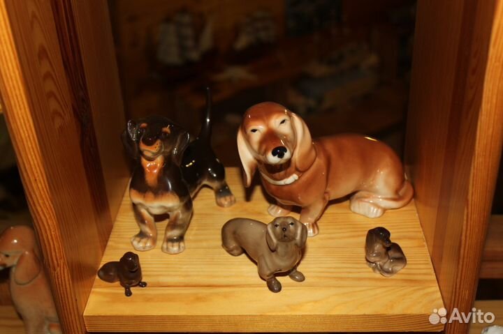 Фарфор собаки и другие животные