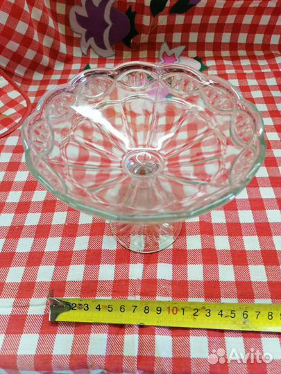 Ваза для фруктов на ножке. Винтаж. СССР