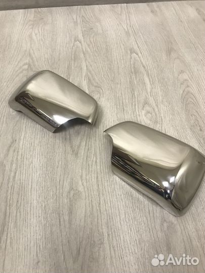 Накладки на зеркала (нерж) BMW X5 E53 (новые)