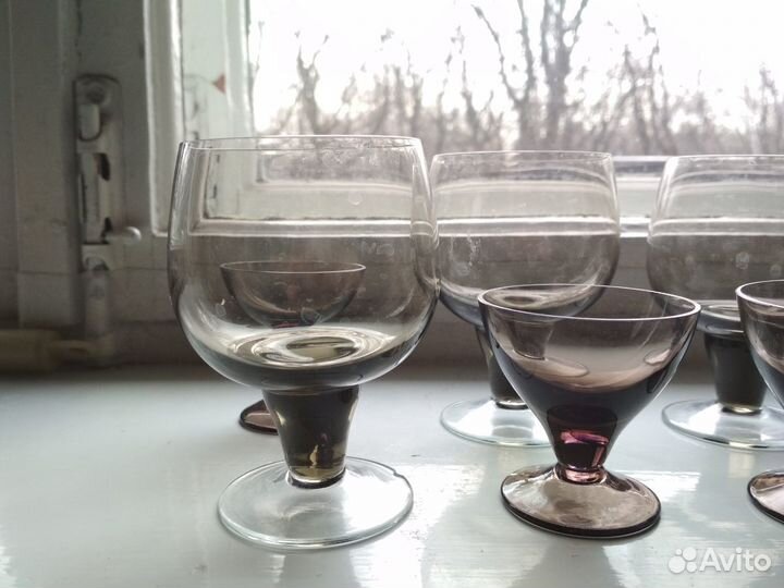 Сервиз хрусталь рюмки бокалы фужеры