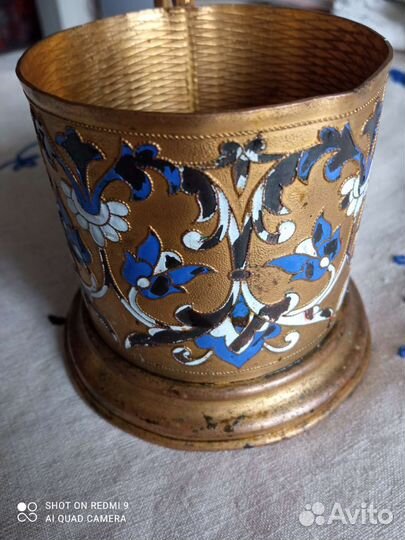 Подстаканники СССР эмаль