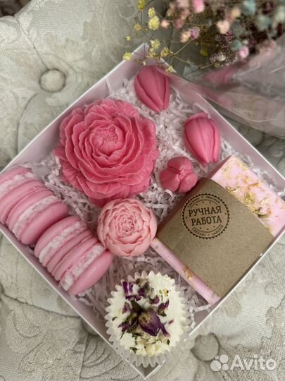 Мыло ручной работы подарочный набор 8 марта