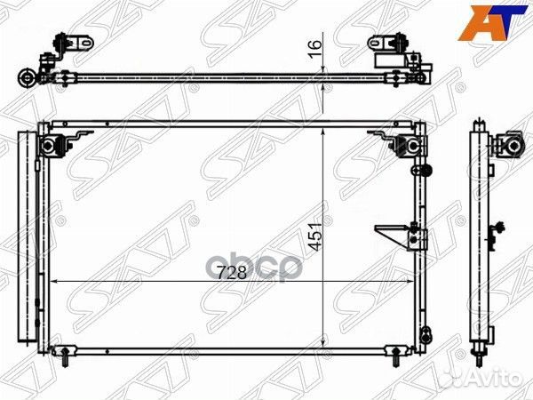 Радиатор кондиционера Lexus LS430 00-06 / Toyot