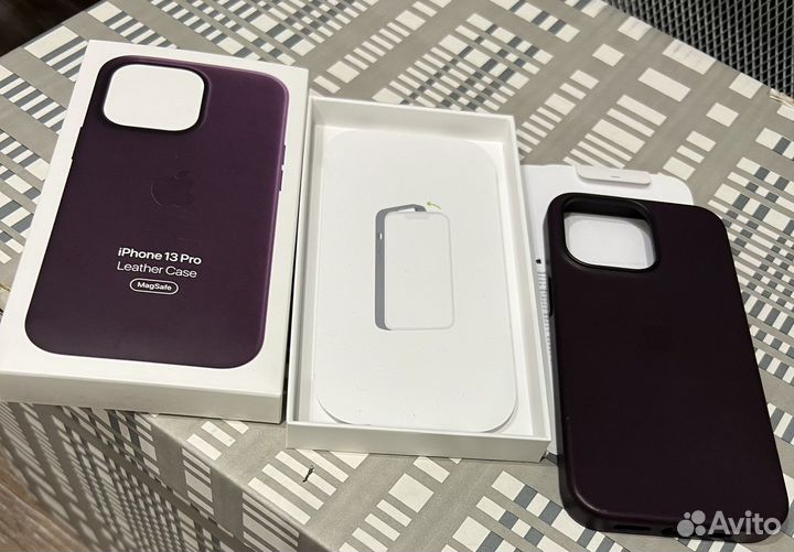 Чехол кожаный на iPhone 13 pro оригинал