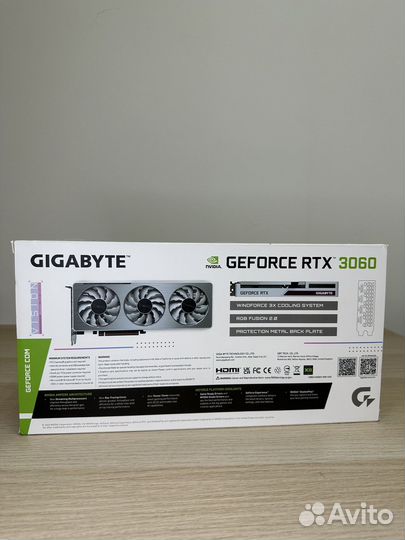 Видеокарта RTX GeForce 3060 vision OC 12G новая