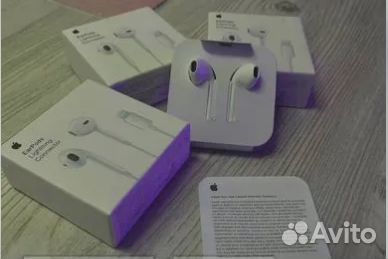 Наушники Apple EarPods lightning +Быстрая зарядка