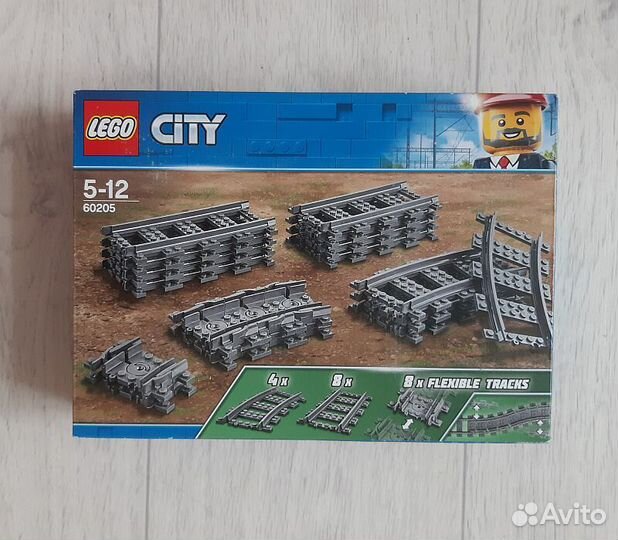 Lego city железнодорожные рельсы и стрелки