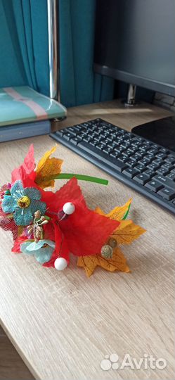 Ободок для волос ручной работы