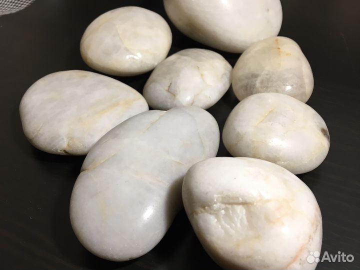 Мраморные декор. камешки гладкие 4-7см 1 кг