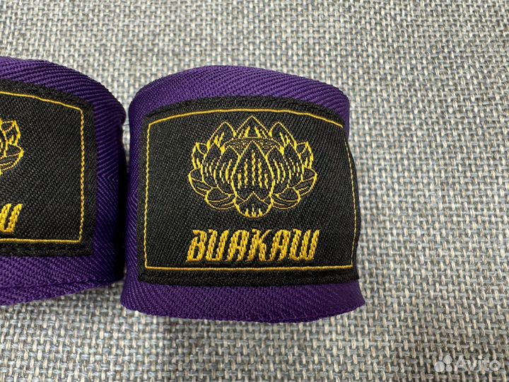 Бинты боксерские фиолетовые Buakaw 4 м