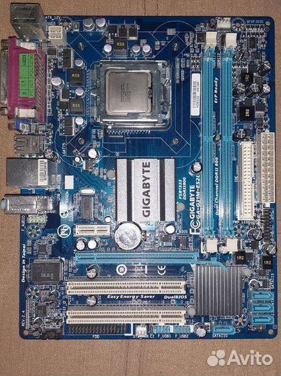 Материнская плата с процессором