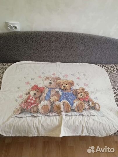 Детское одеяло, ручная вышивка