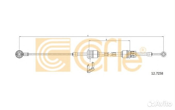 Трос управления кпп Альфа Мито, Фиат Гранде Пунто
