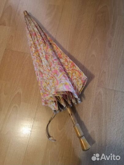 Деревянный зонтик от солнца из СССР