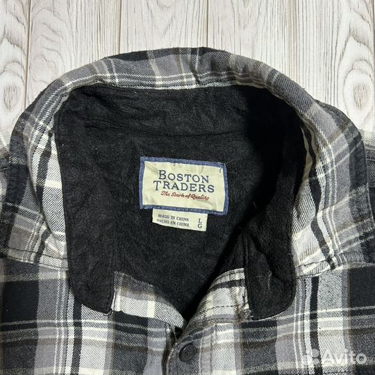 Рубашка теплая с флисом L 50 Boston Traders