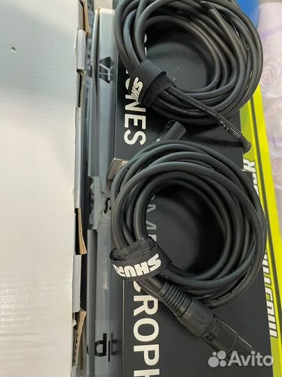 Микрофоны shure SM 48 со стойкой и кабелем