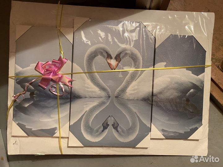 Картина Лебеди / Составная картина