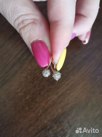 Золотые серьги детские