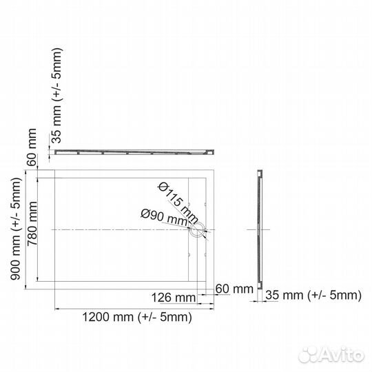 Душевой поддон Mindel 85T07