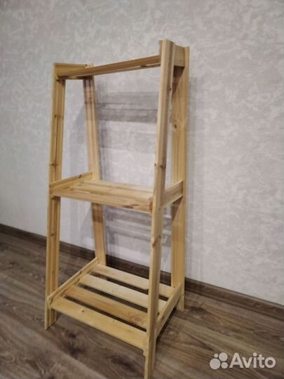 Стеллаж деревянный для цветов