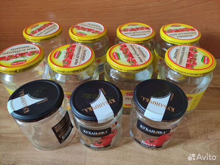 Банки стеклянные винтовые 0,72 - 0,9 л - 40 шт