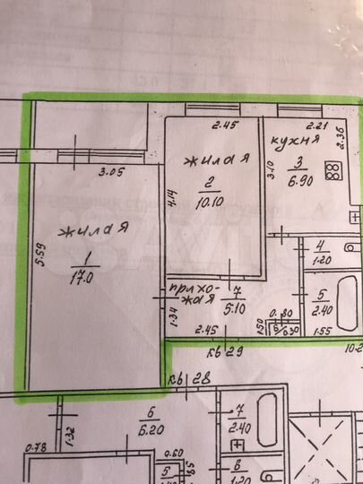 2-к. квартира, 42 м², 8/9 эт.
