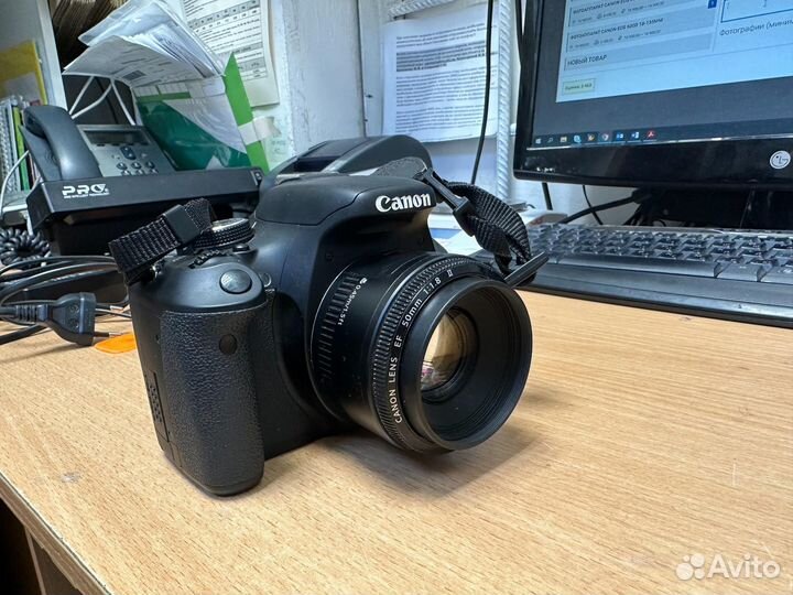 Фотоаппарат Canon EOS 600D+Canon EF 50mm f/1.8 II