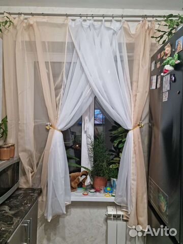 Тюль для кухни новая