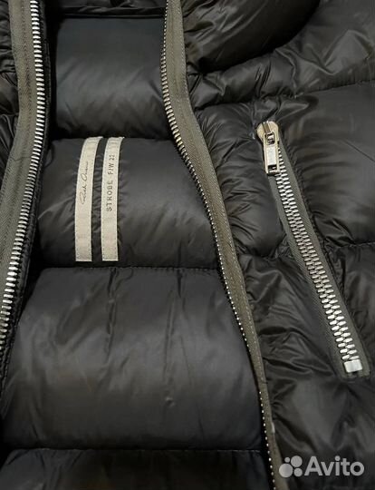 Rick Owens Gimp Puffer Jacket на руках