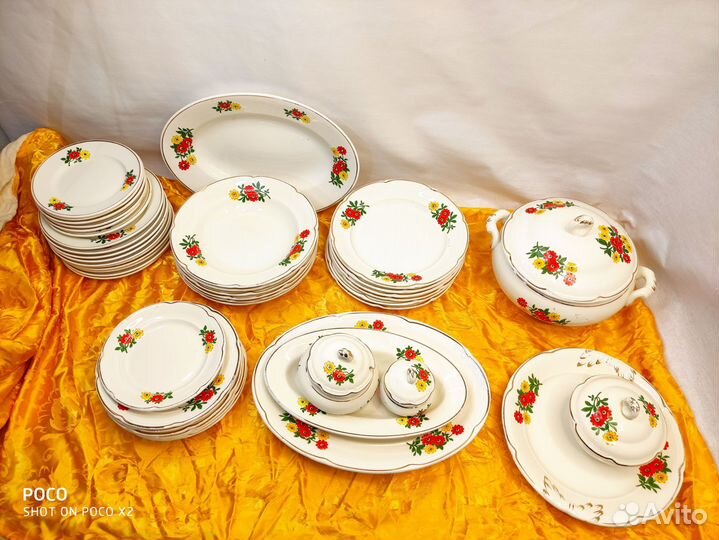 Сервиз столовый СССР зик конаково