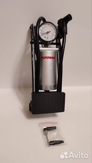 Насос с манометром ножной