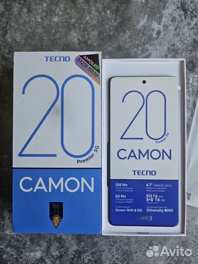 TECNO Camon 20 Premier, 8/512 ГБ